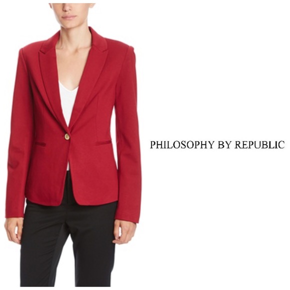 philosophy red blazer